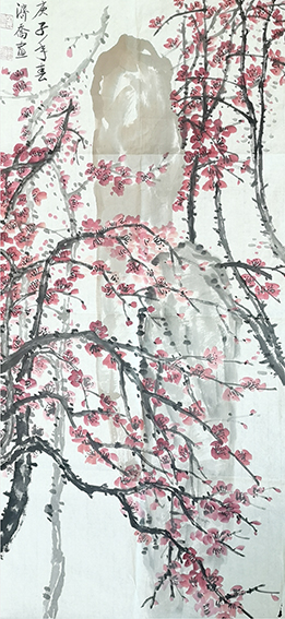 作品2 何济乔花鸟